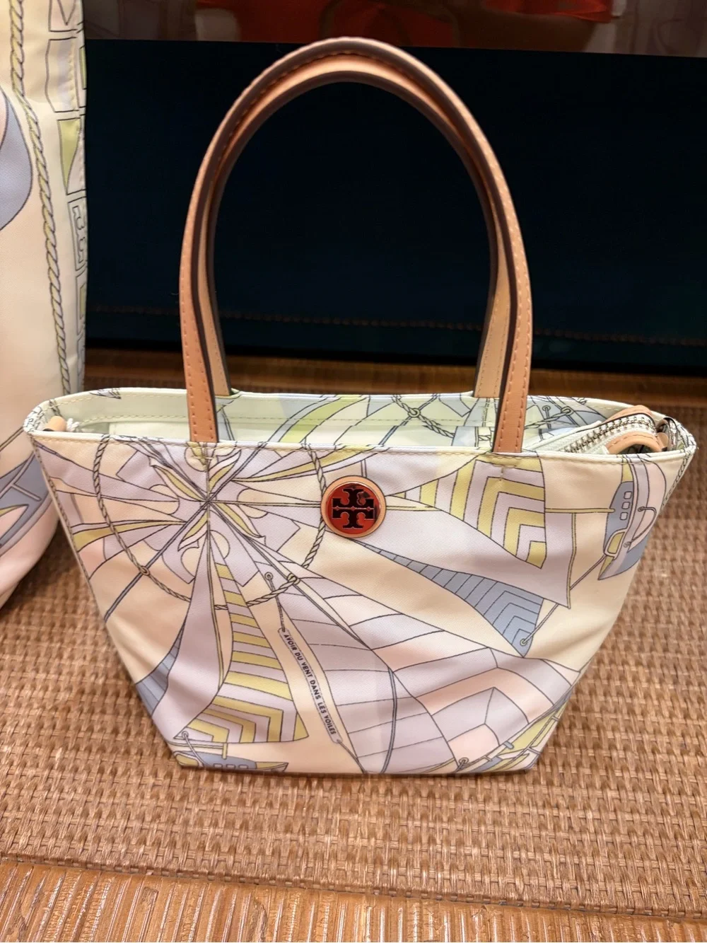 Tory Burch nylon Printed Crossbody tote mini in mixed color